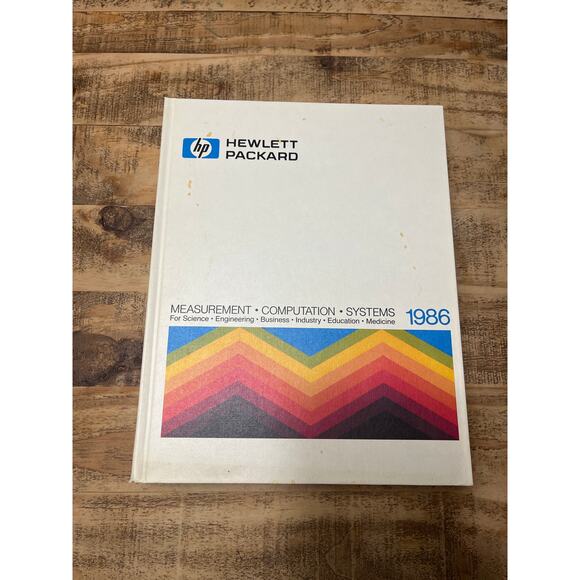 1986 Hewlett Packard Measurement Computation Systems Hardcover OEM - Picture 1 of 3